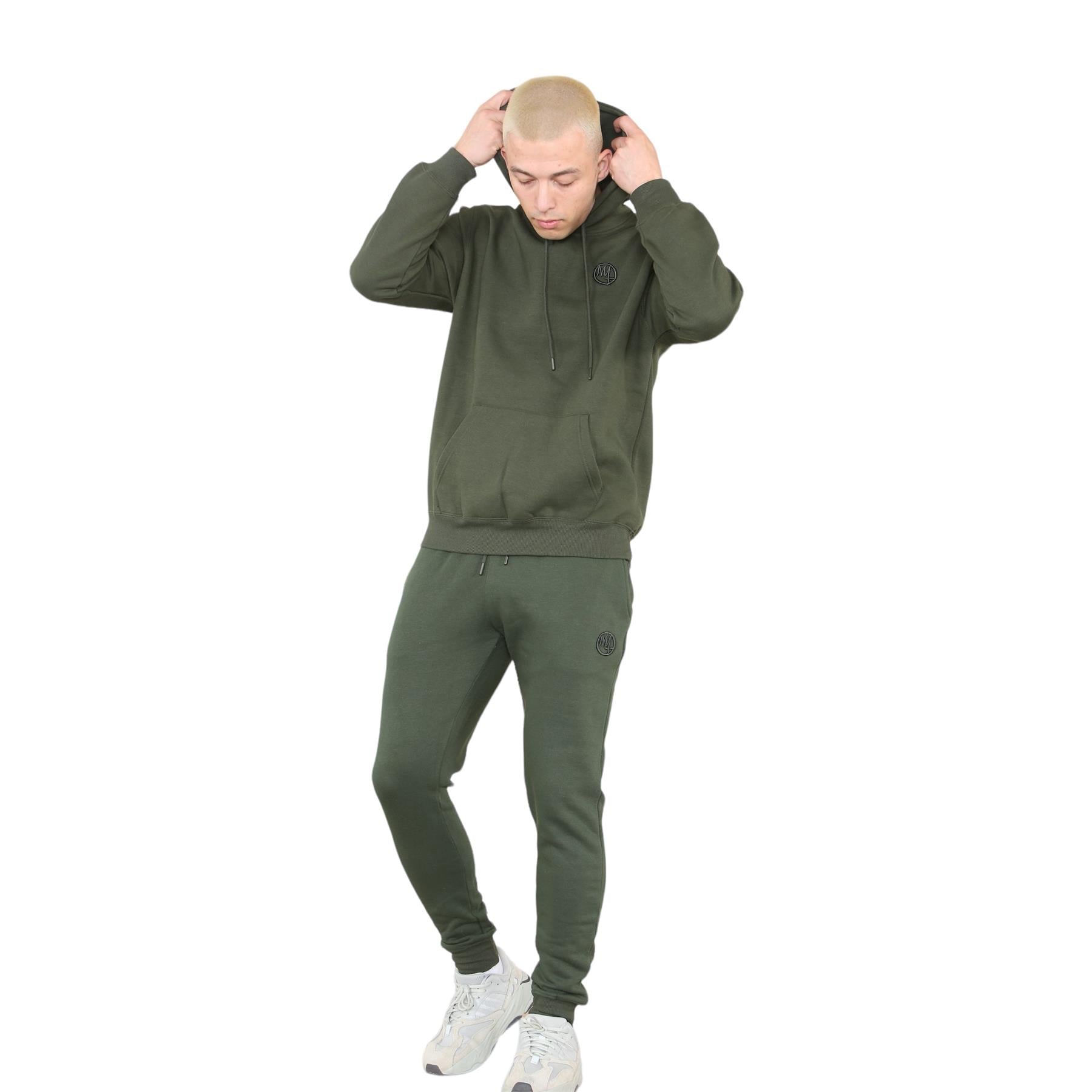 MYT Mens Pullover Tracksuit Fleece Hoodie Sweatshirt Joggers Track Pants Bottoms