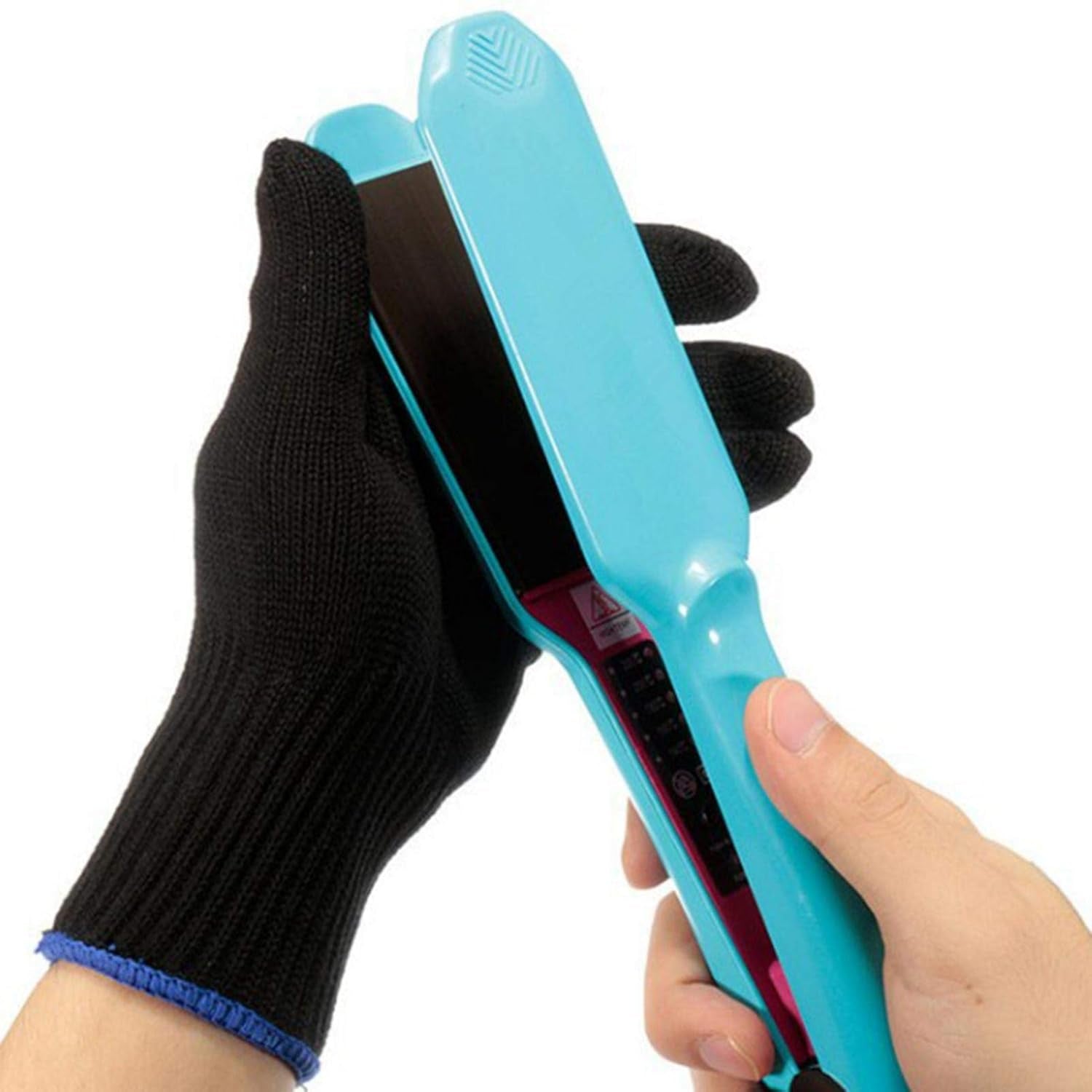 Heat Protection Gloves Hairdresser Heat Resistant Gloves for Hair Styling, Curling Irons and Straighteners, Protective Gloves Work Gloves for Men and Women