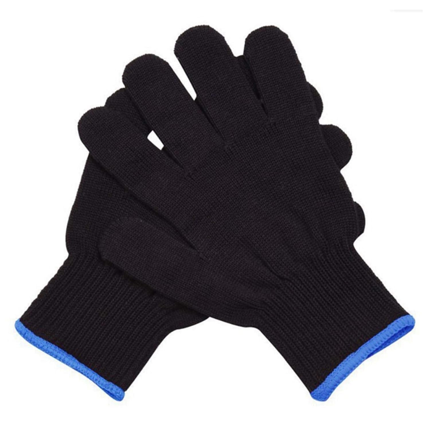 Heat Protection Gloves Hairdresser Heat Resistant Gloves for Hair Styling, Curling Irons and Straighteners, Protective Gloves Work Gloves for Men and Women