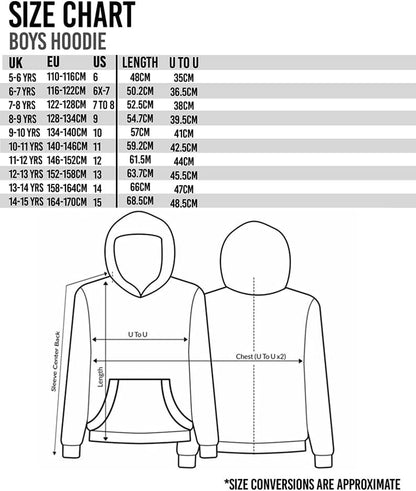 Hoodie for Boys & Girls | Kids White Grey Game Console Logo Hooded Sweatshirt | Childrens Gamers Jacket Clothing Merchandise
