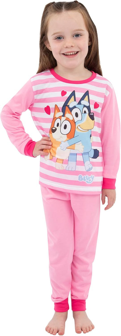 Pyjamas 2 Pack | Bingo Girls Pyjamas | Girls’ Pyjama Sets | Pack of 2 Kids Pjs | Ages 18 Months to 8 Years