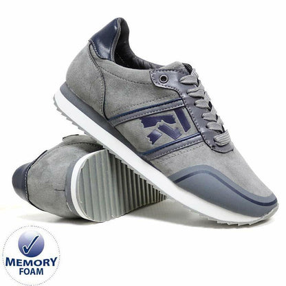 Mens Memory Foam Trainers New Casual Grip Sole Walking Driving Sports Gym Shoes